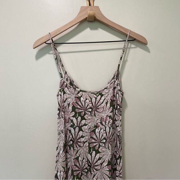 Anthropologie Green Jessie Floral Wide Leg Jumpsuit sz S - Picture 7 of 12